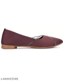 Synthetic slip-on flat bellies/ballerinas in various sizes (IND-3 to IND-8), trendy and comfortable for women