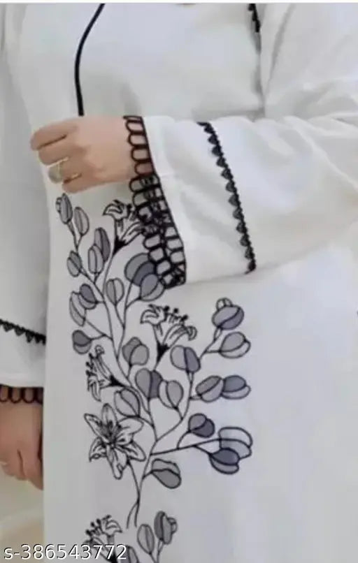 Elegant Viscose Rayon full-sleeve kurta set with coordinating pants, intricately embroidered, India