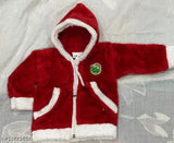 Maroon silk-blend long-sleeve onesie with self-design net, infant wear from India