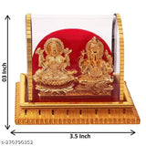 Acrylic Hindu Ganesh-Lakshmi idol for home decor, office or car dashboard, Diwali gifting