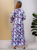 Beautiful printed polycotton cord set (top & bottom) for women, long-sleeved, size S-XXL. Indian women's fashion for parties, picnics, vacations