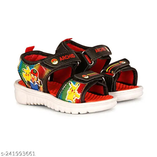 Lycra and Eva boys' casual sandals combo pack of 2 - trendy slip-on sandals for active play and casual wear, ideal for sizes 12-5 years, India origin