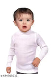 Wool high-neck thermal top for boys and girls, soft fabric, vibrant colors, suitable for chilly weather