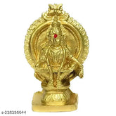Lightweight synthetic resin Swamy Ayyappan statue, 5.5cm tall, intricately detailed, Indian artisan crafted, ideal for home or car decor