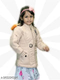 Quilted nylon hoody jacket for kids, chain style coat with long sleeves. Size: 6-12 months, made in India