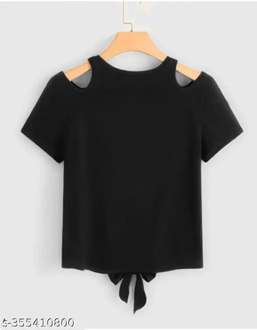 Black Lycra short sleeves with shoulder smile printed net dress, India origin