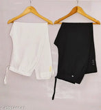 Cotton solid trousers for women, Urbane Fabulous style in sizes M-XXXXL, made in India