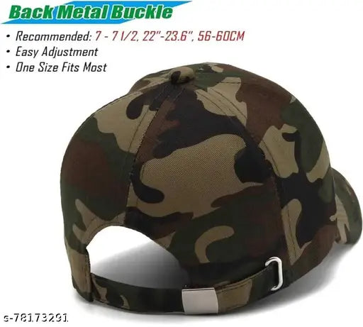 Green cotton baseball cap, suitable for men, women, girls, boys. Plain army design, perfect for parties and casual or formal occasions, trendy look. Made in India