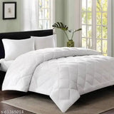 White, finest quality microfiber SHAPJW Solid Single Comforter, cotton, lightweight & soft for all-year use. Baffle box construction prevents sliding. Linenwalas premium brand, IIT Alumni backed, best quality guaranteed