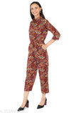 Multicolor Crepe Jumpsuit, premium quality, vibrant print, versatile attire for women, Pearl N Vera