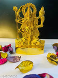 Gold Kali Maa Murti Statue (7 x 1 x 12cm), Indian handcrafted religious idol for poojaghar or home decor