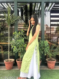 Cotton Leheriya printed kurti & palazzo, vibrant Indian attire for women