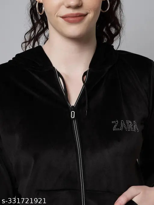 Velvet dyed/washed women's long sleeve waistcoat, stylish feminine jacket from India