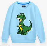 Cotton blend round neck sweatshirt, printed with Russian Swag Kids Fashion Dina design for 3-4 years