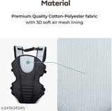 kidsify Baby ergonomic 3-in-1 polyester net carrier. Adjustable, breathable, and neck support for newborn to toddler infant & child, versatile for indoor and outdoor use