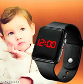 Red LED Powered digital watch for kids, free size, made in India