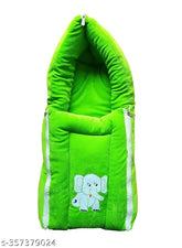 Cotton baby sleeping bag with embroidered net design, suitable for newborn to 9 months, unisex portable bassinet for co-sleeping and carrying, Indian-made