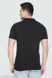 White cotton mens polo t-shirt pack of 3 - solid color, regular fit, half sleeve, multipurpose for men & sports