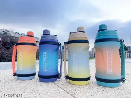 Orange BPA-free large gallon jug with leakproof sipper top - perfect for camping, sports, workouts, or daily hydration needs