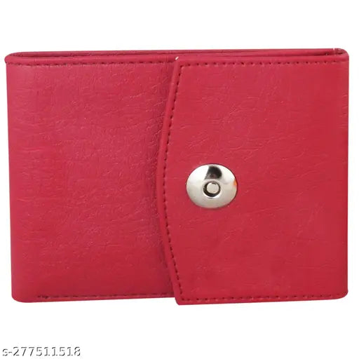 PU leather formal/casual wallet, trendy and fashionable for everyday use. Single free size (L9cm x W11cm), 2 compartments by RockzoneEnterprise