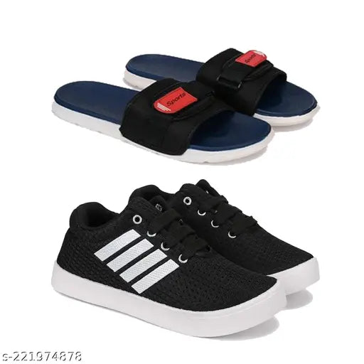 EVA waterproof flip flops for kids, printed net design, pack of 2 - Perfect for daily wear and home washable