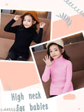 Wool high neck kids skivi in solid color, perfect for cooler seasons