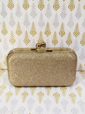 Resin embellished net fashionable clutch with detachable sling for women, sleek silhouette and compact size, perfect for formal events or casual outings