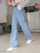 Denim women's jeans, premium quality, loose fit for daily wear and office style