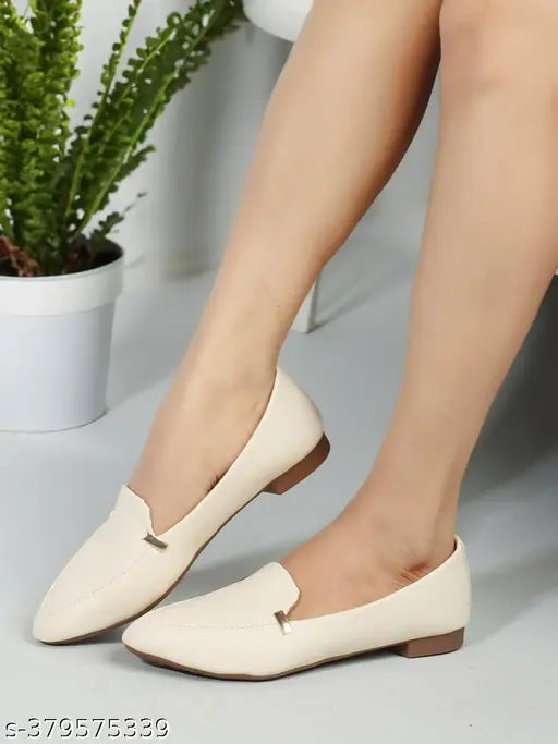 PU embellished women's ballerinas in new bellies design, slip-on style - available in sizes IND-3 to IND-8 from India