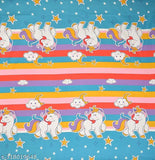 Glace cotton unicorn-themed superfine flat sheets set, perfect for adult use in summer. Ideal for kids room and living room. Single size, made in India