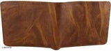 PU leather men's wallet, unique vertical design with numerous compartments for cards, bills, receipts, and a photo slot. Free size (11cm x 9cm), well-crafted in India