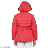 XL polycotton self-design quilted jacket for women, warm-colored style perfect for layering with denim and boots