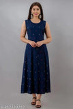 Women's Rayon Gold Printed Jacket kurta, three-quarter sleeves, stylish Indian fashion with intricate prints, S, M, L, XL