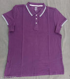 Fashionable cotton short-sleeve t-shirt, solid design for men & women sizes S to XXL. Made in India