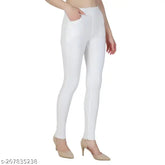 Colorful denim slim fit pocket jegging with colorblocked pattern, ideal for casual wear in various sizes (28, 30, 34, 36, 38 in)