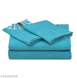 HazyDecor 100 glace cotton king size bedsheet & 2 pillow covers, botanical print, superfine quality, ideal for summer