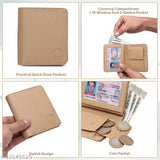 Solid faux leather Miller wallet, RFID blocking men's wallet with 2 compartments, India origin