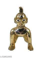 Brass Bal Radha Rani Ji idol (35 inches) - NEO CLASSIC Ashtadhatu, perfect for puja and festive gifting