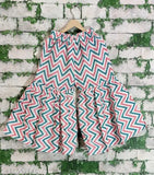 Fashionable cotton sharara kurti set for kids festival wear, printed anarkali top with checked pattern, size 3-4 years, India origin