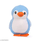 Pink heart teddy bear & penguin toy, soft & cuddly fiber net, delightful gift for loved ones