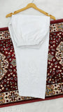 Chikankari cotton pant, traditional Indian embroidery on soft, regular-fit cotton pant. Perfect for various occasions, pairs well with kurtis." (124 characters)
