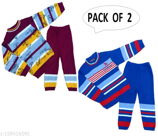 Modern wool printed thermals sweaters pack, comfy and cute design for boys & girls in various sizes on sale