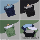 Summer Special Men's cotton blend round neck T-shirt, colorblocked design, short sleeves, premium quality with smooth and soft fabric, bio-washed 190 GSM cotton jersey