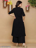 Rayon three-quarter sleeve printed combo set, unique design M, L, XL, XXL - vibrant women's fashion from India