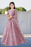 Women's net semi-stitched Lehenga Choli, embroidered with stripes. Heavy net lehenga and dupatta, silk blouse fabric, satin inner. Measurements: Lehenga flair 2.50 mtr, waist-44", height-43". Blouse (unstitched) 0.90 meter, dupatta length 2.20 mtr. Made in India