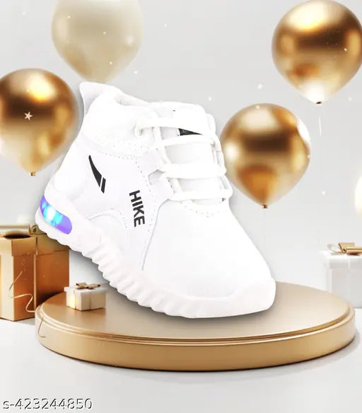 Handly Collection LED Shoes - T61White: Lightweight, breathable, color-changing LED shoes for kids aged 2-5 years, made from safe materials. Ideal for indoor/outdoor use