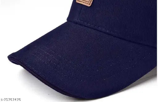 Blue cotton self-design baseball cap, ediko brand, onesize from India