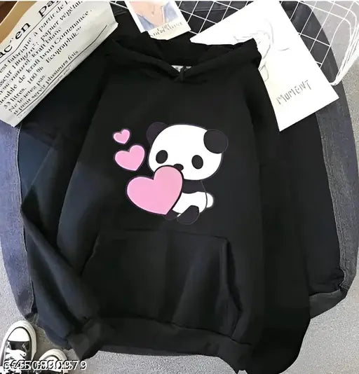 Printed polycotton sweatshirt for girls aged 9-16 years, funky design on long sleeves