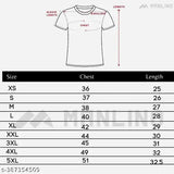 Black cotton blend round neck t-shirt with printed pattern, short sleeves, L-XXXL sizes. Model wears XL
