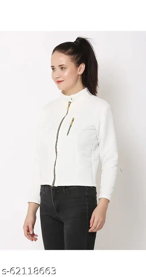 Woolen textured net long sleeve zip jacket 2, cool-touch fabric, S (34in bust, 20in length) or M (36in bust, 21in length)